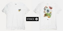画像1: STANCE スタンス　Tシャツ　NATHANS LOUNGE SS　WHITE　メンズ レディース ユニセックス 半袖