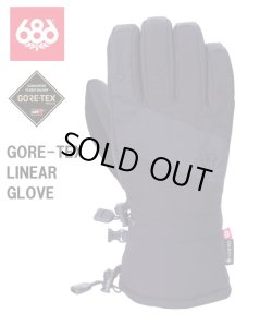 画像1: 686 シックスエイトシックス　GORE-TEX Linear Glove　Black　スノーボード グローブ ゴアテックス メンズ　日本正規品