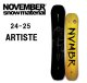 予約商品　NOVEMBER ノベンバー　24-25　国産 スノーボード　ARTISTE アーティスト　2024-2025　メンズ