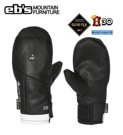 画像1: eb's　エビス　GAME CHANGER LEATHER　BLACK　GORE-TEX　2024-2025 スノーボード グローブ ミトン ゴアテックス