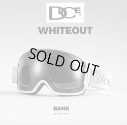 画像1: 予約商品 限定モデル　DICE ダイス　25-26 スノーボード ゴーグル　BANK バンク BK54275　WHITEOUT　調光×ULTRAライトパープル/スモークミラー 日本正規品