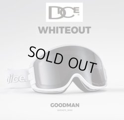 画像1: 予約商品 限定モデル　DICE ダイス　25-26 スノーボード ゴーグル GOODMAN グッドマン GM54275 WHITEOUT　調光×ULTRAライトパープル/スモークミラー 日本正規品