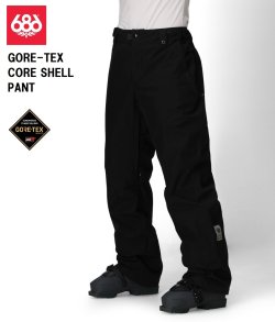 画像1: 予約商品　686 SIX EIGHT SIX シックスエイトシックス 　25-26　GORE-TEX CORE SHELL PANT　BLACK　2025-2026　メンズ スノーボード ウェア パンツ　日本正規品