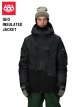 予約商品　686 SIX EIGHT SIX シックスエイトシックス 25-26 GEO INSULATED JACKET　BLACK HEMISPHERE メンズ スノーボード ウェア ジャケット 日本正規品