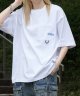 inhabitant インハビタント　Tシャツ　ONE-POINT POCKET T-SHIRT　WHITE x GREEN　メンズ 半袖
