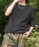 inhabitant インハビタント　Tシャツ　SIDEPOCKET T-SHIRT　BLACK　メンズ 半袖