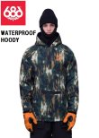 画像1: 23-24　686 SIX EIGHT SIX シックスエイトシックス　WATERPROOF HOODY　CYPRESS GREEN BARK CAMO　メンズ スノーボード ジャケット スノーウェア