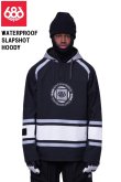 画像1: 23-24　686 SIX EIGHT SIX シックスエイトシックス　WATERPROOF SLAPSHOT HOODY　BLACK COLORBLOCK　メンズ スノーボード ジャケット スノーウェア