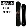 画像1: 予約商品　NOVEMBER ノベンバー　24-25　国産 スノーボード　DESIRE デザイア　2024-2025　メンズ