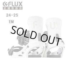 画像: FLUX フラックス スノーボード ビンディング バインディング　EM　WHITE　2024-2025　日本正規品