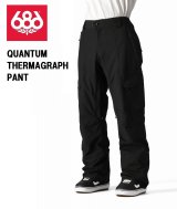 画像: 予約商品　686 SIX EIGHT SIX シックスエイトシックス 　24-25　QUANTUM THERMAGRAPH PANT　BLACK　2024-2025　メンズ スノーボード ウェア パンツ　日本正規品