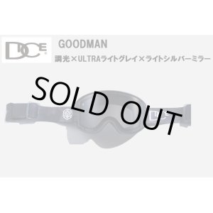 画像: DICE ダイス　24-25 スノーボード ゴーグル　GOODMAN グッドマン　GM44570　GMR　調光 / ULTRAライトグレー / ライトシルバーミラー　日本正規品