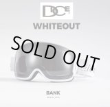 画像: 予約商品 限定モデル　DICE ダイス　25-26 スノーボード ゴーグル　BANK バンク BK54275　WHITEOUT　調光×ULTRAライトパープル/スモークミラー 日本正規品