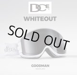 画像: 予約商品 限定モデル　DICE ダイス　25-26 スノーボード ゴーグル GOODMAN グッドマン GM54275 WHITEOUT　調光×ULTRAライトパープル/スモークミラー 日本正規品