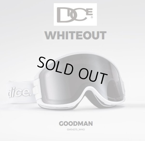 画像1: 予約商品 限定モデル　DICE ダイス　25-26 スノーボード ゴーグル GOODMAN グッドマン GM54275 WHITEOUT　調光×ULTRAライトパープル/スモークミラー 日本正規品