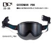 画像1: 予約商品　DICE ダイス　25-26 スノーボード ゴーグル　GOODMAN グッドマン GM54570　PBK　調光×ULTRAライトグレイ/ライトシルバーミラー　日本正規品