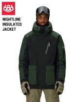 画像: 予約商品　686 SIX EIGHT SIX シックスエイトシックス 25-26 NIGHTLINE INSULATED JACKET　NAVY COLORBLOCK メンズ スノーボード ウェア ジャケット 日本正規品