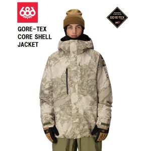 画像: 予約商品　686 SIX EIGHT SIX シックスエイトシックス 25-26 GORE-TEX CORE SHELL JACKET　LIMESTONE HEMISPHERE PRINT メンズ スノーボード ウェア 日本正規品