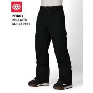 画像: 予約商品　686 SIX EIGHT SIX シックスエイトシックス 　25-26　INFINITY INSULATED CARGO PANT　BLACK　メンズ スノーボード ウェア パンツ　日本正規品