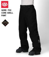 画像: 予約商品　686 SIX EIGHT SIX シックスエイトシックス 　25-26　GORE-TEX CORE SHELL PANT　BLACK　2025-2026　メンズ スノーボード ウェア パンツ　日本正規品