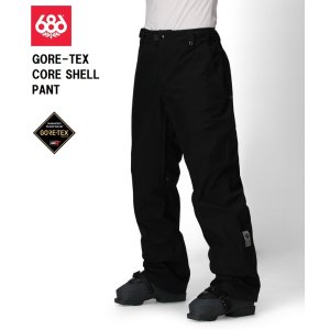 画像: 予約商品　686 SIX EIGHT SIX シックスエイトシックス 　25-26　GORE-TEX CORE SHELL PANT　BLACK　2025-2026　メンズ スノーボード ウェア パンツ　日本正規品