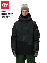 画像: 予約商品　686 SIX EIGHT SIX シックスエイトシックス 25-26 GEO INSULATED JACKET　BLACK HEMISPHERE メンズ スノーボード ウェア ジャケット 日本正規品