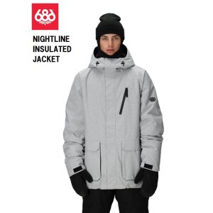 画像: 予約商品　686 SIX EIGHT SIX シックスエイトシックス 25-26 NIGHTLINE INSULATED JACKET　LIMESTONE DOBBY メンズ スノーボード ウェア ジャケット 日本正規品