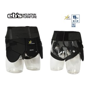 画像: 予約商品　eb's エビス 25-26 HIP GUARD XRD　BLACK　ヒップガード　スノーボード　メンズ　レディース