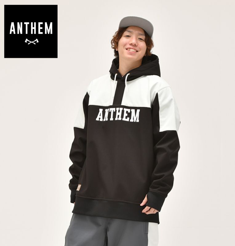 ANTHEM アンセム SHOULDER PATCH HOODIE BLACK 2022-2023 ユニセックス ...