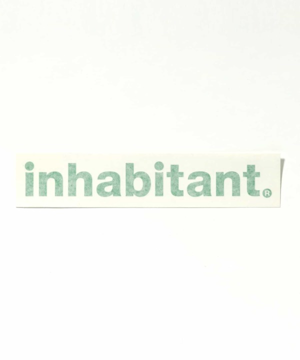 画像1: INHABITANT インハビタント ステッカー　logo sticker　文字ロゴ