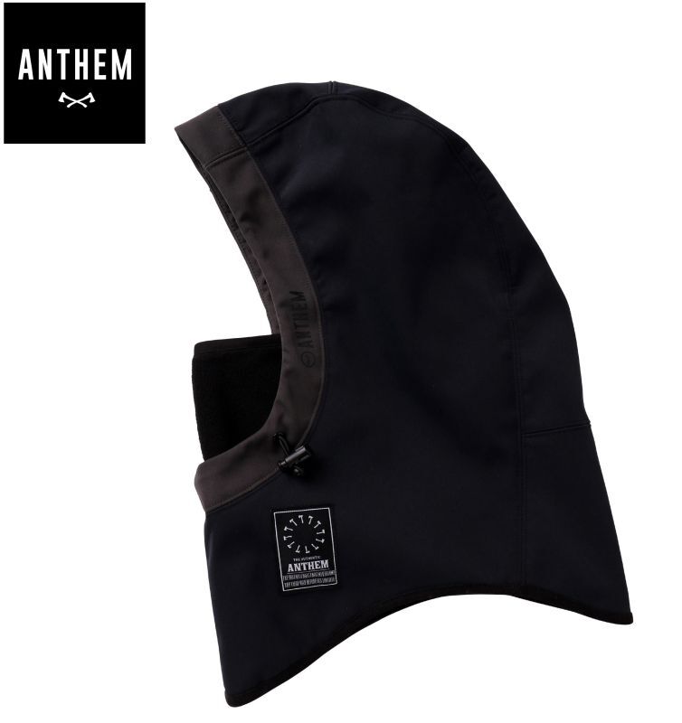 画像1: ANTHEM アンセム　BONDED NECK HOOD　DEEP BLACK　スノーボード フェイスマスク ネックウォーマー