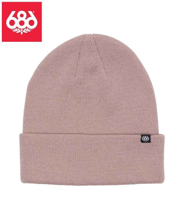 画像1: 23-24　686 シックスエイトシックス　STANDARD ROLL UP BEANIE　DUSTY MAUVE　メンズ スノーボード ビーニー